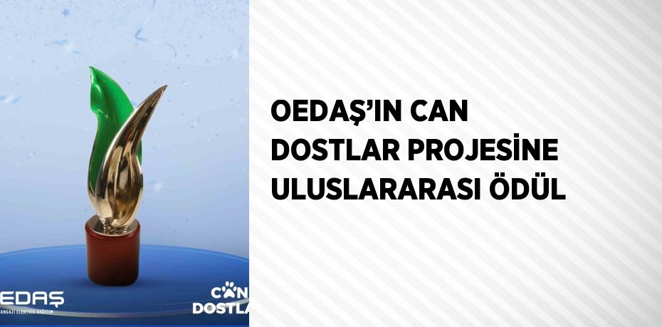 OEDAŞ’IN CAN DOSTLAR PROJESİNE ULUSLARARASI ÖDÜL