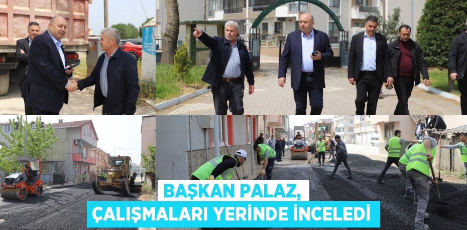 BAŞKAN PALAZ, ÇALIŞMALARI YERİNDE İNCELEDİ