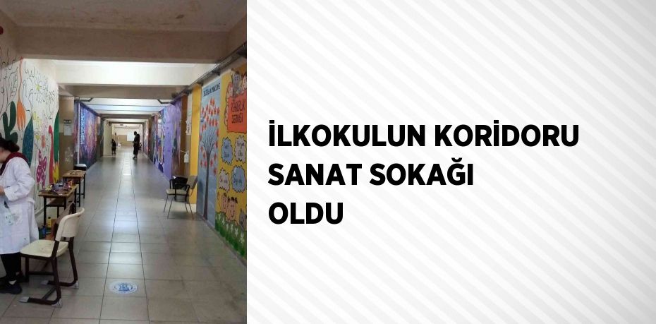 İLKOKULUN KORİDORU SANAT SOKAĞI OLDU