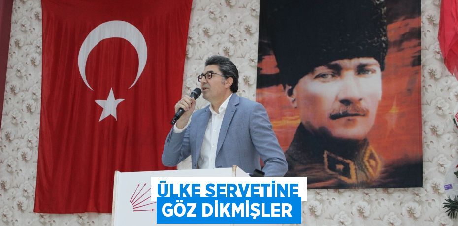 ÜLKE SERVETİNE GÖZ DİKMİŞLER