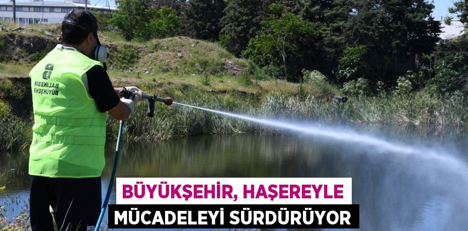 BÜYÜKŞEHİR, HAŞEREYLE MÜCADELEYİ SÜRDÜRÜYOR