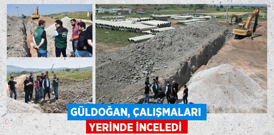 GÜLDOĞAN, ÇALIŞMALARI YERİNDE İNCELEDİ