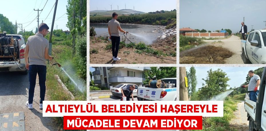 ALTIEYLÜL BELEDİYESİ HAŞEREYLE MÜCADELE DEVAM EDİYOR