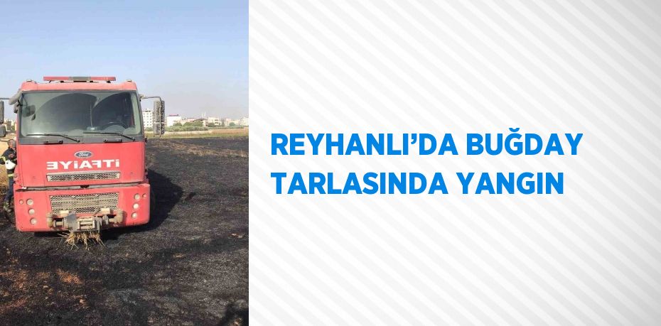REYHANLI’DA BUĞDAY TARLASINDA YANGIN