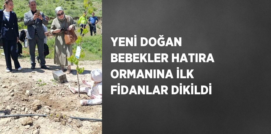 YENİ DOĞAN BEBEKLER HATIRA ORMANINA İLK FİDANLAR DİKİLDİ