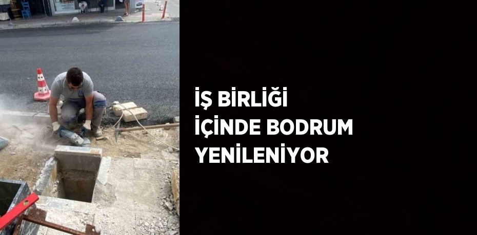 İŞ BİRLİĞİ İÇİNDE BODRUM YENİLENİYOR