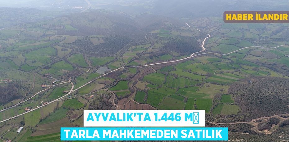 Ayvalık'ta 1.446 m² tarla mahkemeden satılık