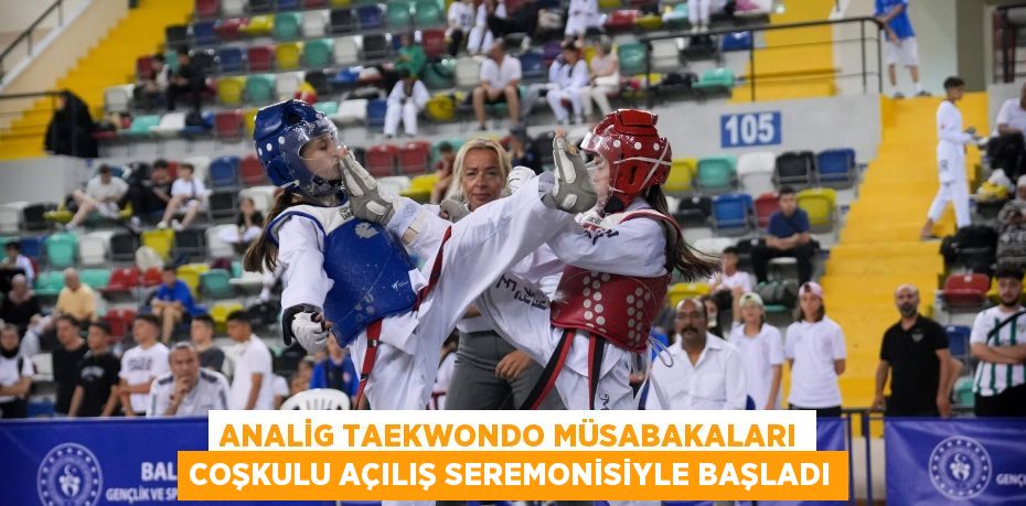 ANALİG TAEKWONDO MÜSABAKALARI COŞKULU AÇILIŞ SEREMONİSİYLE BAŞLADI