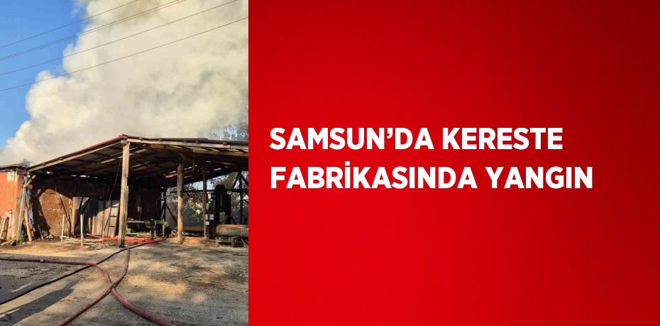 SAMSUN’DA KERESTE FABRİKASINDA YANGIN