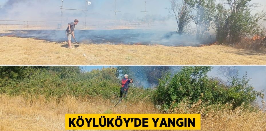 Köylüköy’de yangın