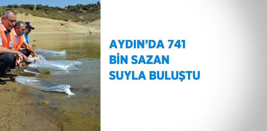 AYDIN’DA 741 BİN SAZAN SUYLA BULUŞTU