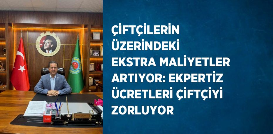 ÇİFTÇİLERİN ÜZERİNDEKİ EKSTRA MALİYETLER ARTIYOR: EKPERTİZ ÜCRETLERİ ÇİFTÇİYİ ZORLUYOR