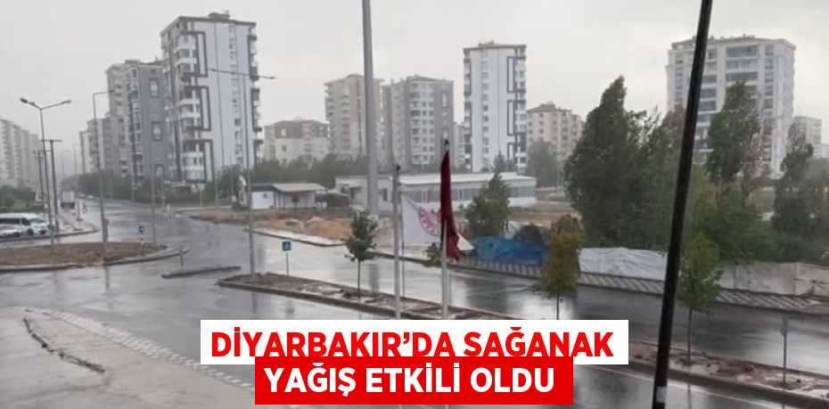 DİYARBAKIR’DA SAĞANAK YAĞIŞ ETKİLİ OLDU