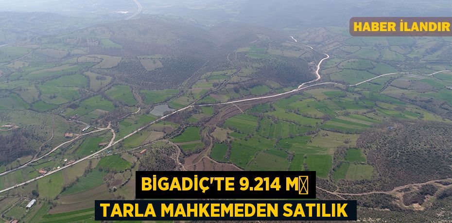 Bigadiç'te 9.214 m² tarla mahkemeden satılık