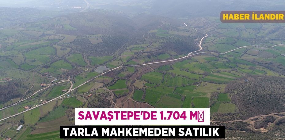 Savaştepe'de 1.704 m² tarla mahkemeden satılık