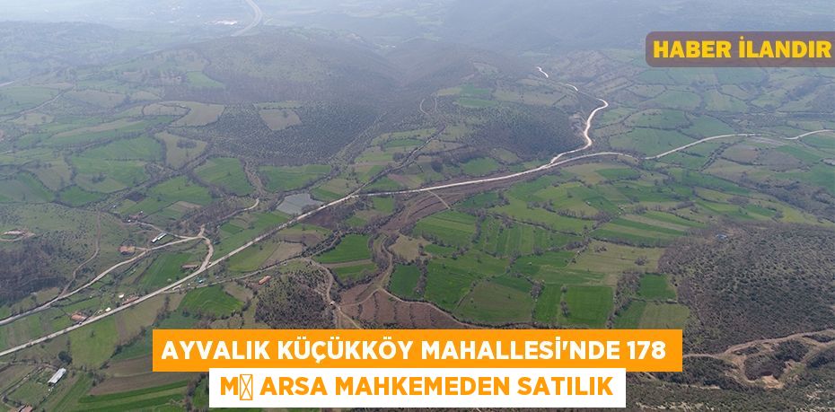 Ayvalık Küçükköy Mahallesi'nde 178 m² arsa mahkemeden satılık