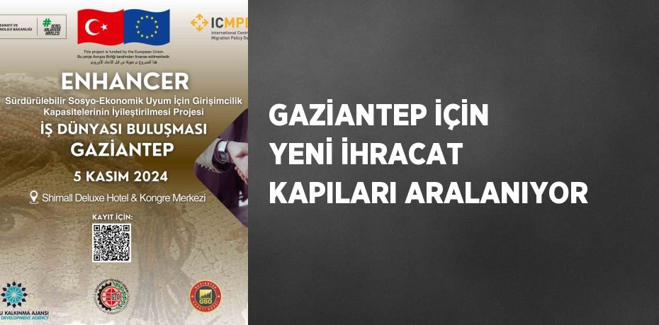 GAZİANTEP İÇİN YENİ İHRACAT KAPILARI ARALANIYOR