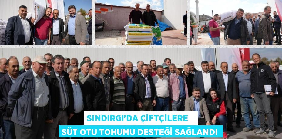 SINDIRGI’DA ÇİFTÇİLERE   SÜT OTU TOHUMU DESTEĞİ SAĞLANDI