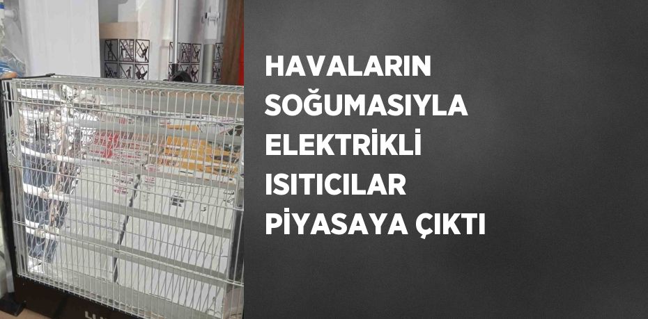 HAVALARIN SOĞUMASIYLA ELEKTRİKLİ ISITICILAR PİYASAYA ÇIKTI