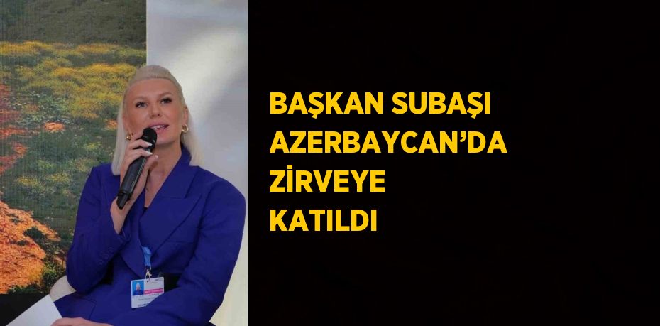 BAŞKAN SUBAŞI AZERBAYCAN’DA ZİRVEYE KATILDI