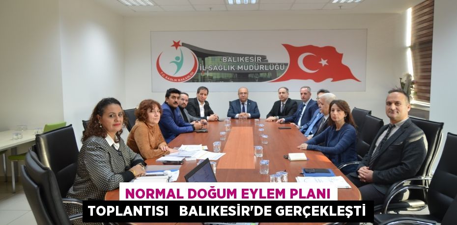 NORMAL DOĞUM EYLEM PLANI TOPLANTISI   BALIKESİR’DE GERÇEKLEŞTİ