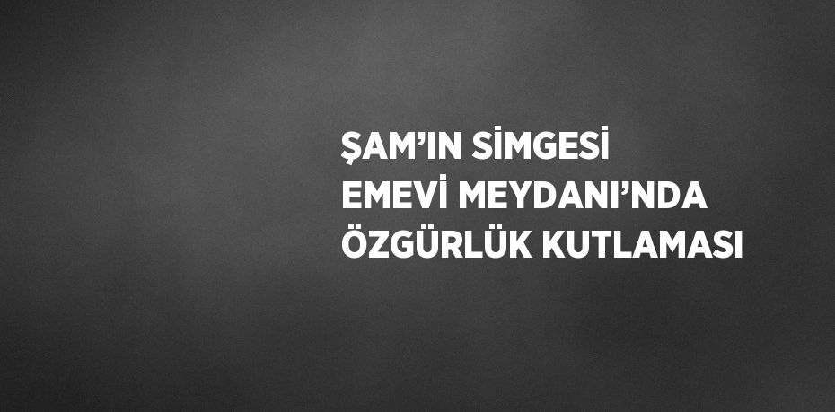 ŞAM’IN SİMGESİ EMEVİ MEYDANI’NDA ÖZGÜRLÜK KUTLAMASI