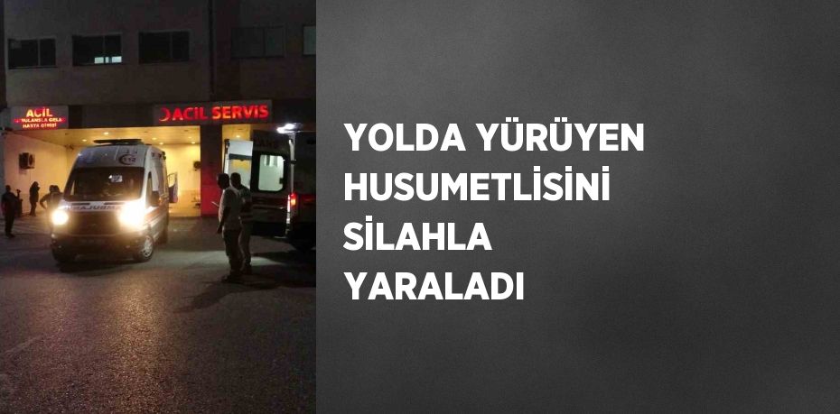 YOLDA YÜRÜYEN HUSUMETLİSİNİ SİLAHLA YARALADI