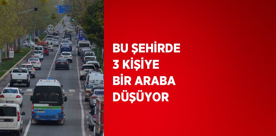 BU ŞEHİRDE 3 KİŞİYE BİR ARABA DÜŞÜYOR