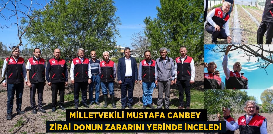 MİLLETVEKİLİ MUSTAFA CANBEY  ZİRAİ DONUN ZARARINI YERİNDE İNCELEDİ