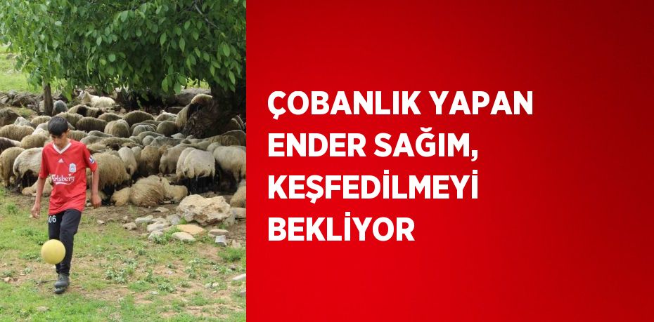 ÇOBANLIK YAPAN ENDER SAĞIM, KEŞFEDİLMEYİ BEKLİYOR