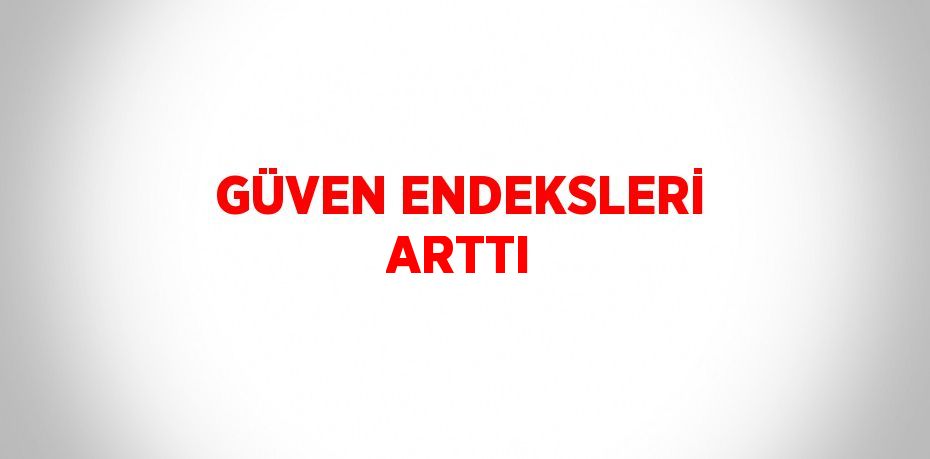 GÜVEN ENDEKSLERİ ARTTI