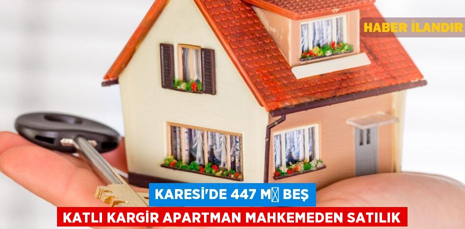 Karesi'de 447 m² beş katlı kargir apartman mahkemeden satılık