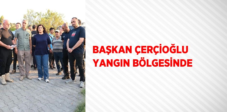 BAŞKAN ÇERÇİOĞLU YANGIN BÖLGESİNDE