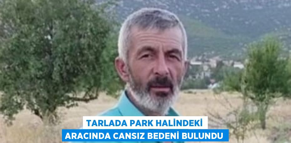 TARLADA PARK HALİNDEKİ ARACINDA CANSIZ BEDENİ BULUNDU