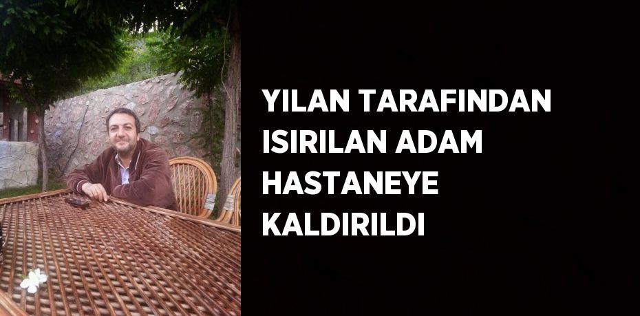 YILAN TARAFINDAN ISIRILAN ADAM HASTANEYE KALDIRILDI