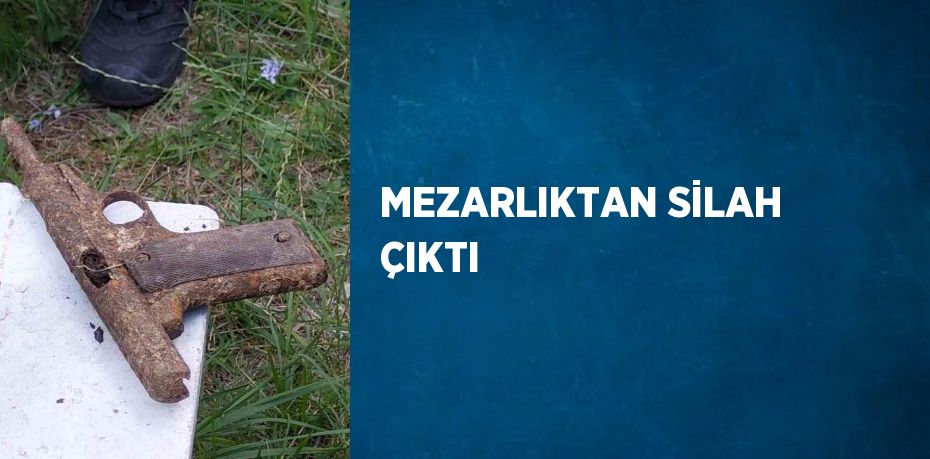 MEZARLIKTAN SİLAH ÇIKTI