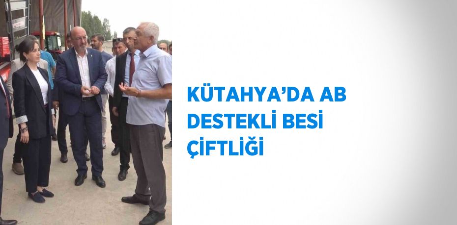 KÜTAHYA’DA AB DESTEKLİ BESİ ÇİFTLİĞİ