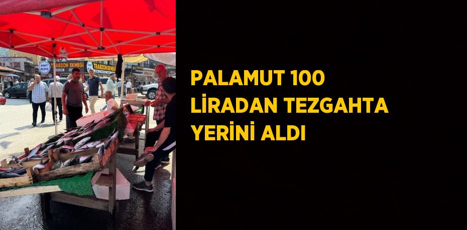 PALAMUT 100 LİRADAN TEZGAHTA YERİNİ ALDI