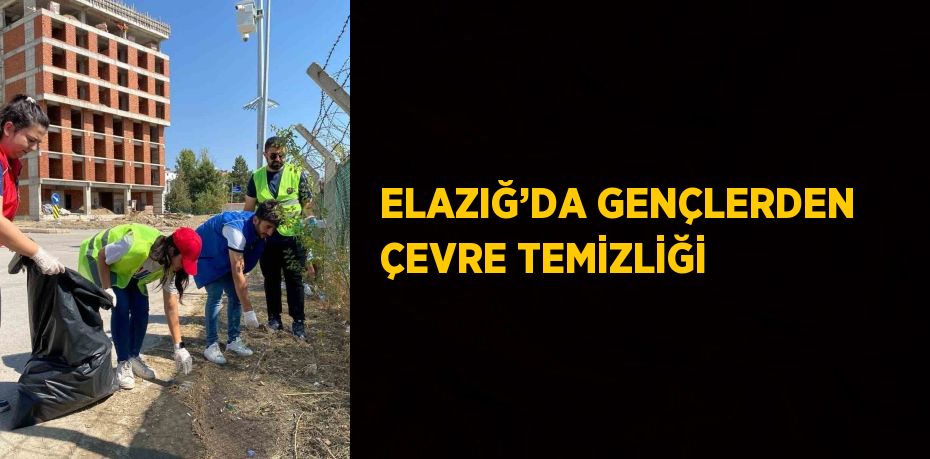 ELAZIĞ’DA GENÇLERDEN ÇEVRE TEMİZLİĞİ