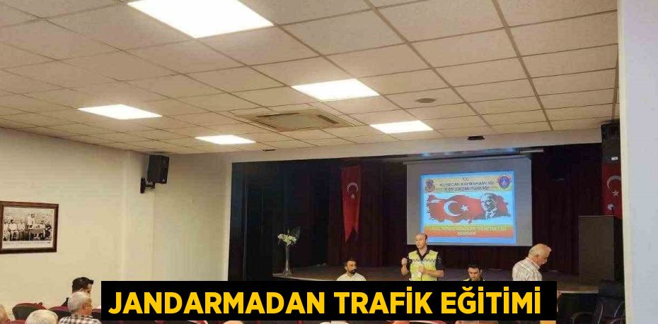 JANDARMADAN TRAFİK EĞİTİMİ