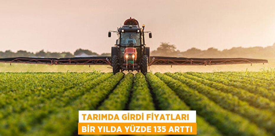 TARIMDA GİRDİ FİYATLARI  BİR YILDA YÜZDE 135 ARTTI