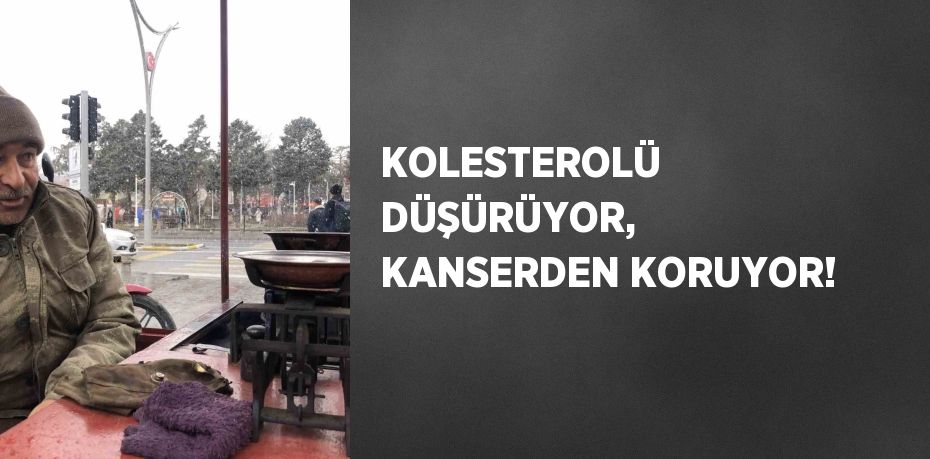 KOLESTEROLÜ DÜŞÜRÜYOR, KANSERDEN KORUYOR!