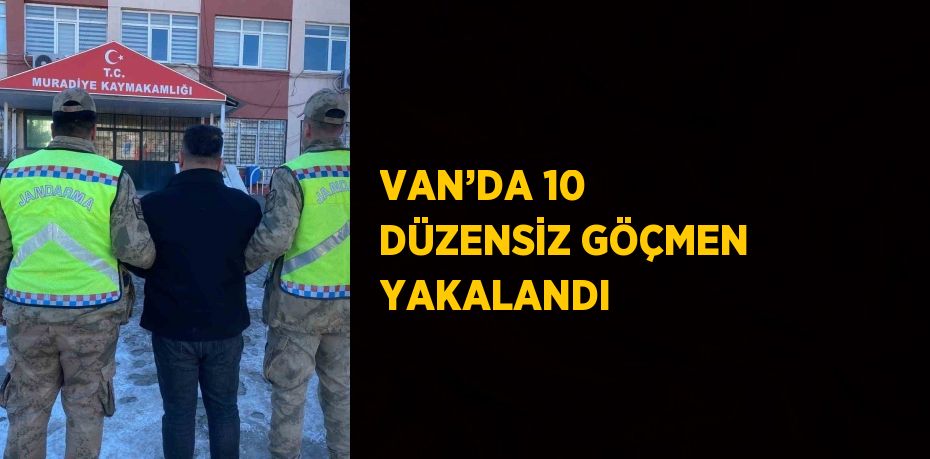 VAN’DA 10 DÜZENSİZ GÖÇMEN YAKALANDI