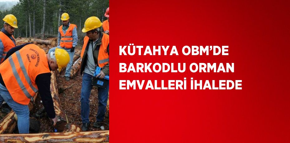 KÜTAHYA OBM’DE BARKODLU ORMAN EMVALLERİ İHALEDE