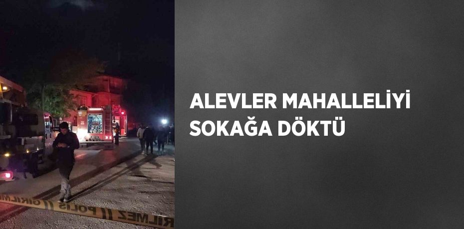 ALEVLER MAHALLELİYİ SOKAĞA DÖKTÜ