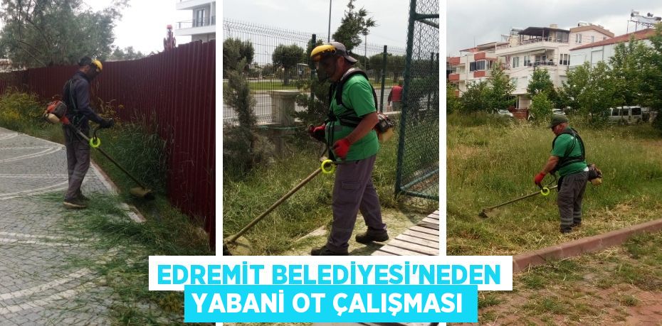 EDREMİT BELEDİYESİ’NEDEN YABANİ OT ÇALIŞMASI