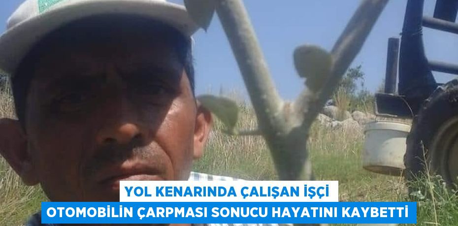 YOL KENARINDA ÇALIŞAN İŞÇİ OTOMOBİLİN ÇARPMASI SONUCU HAYATINI KAYBETTİ