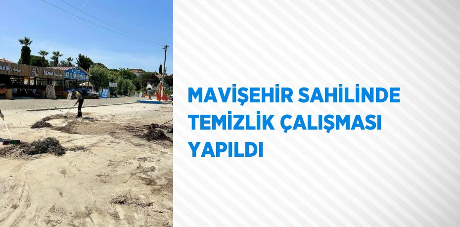 MAVİŞEHİR SAHİLİNDE TEMİZLİK ÇALIŞMASI YAPILDI