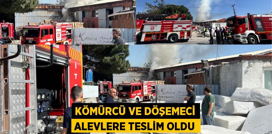 KÖMÜRCÜ VE DÖŞEMECİ ALEVLERE TESLİM OLDU