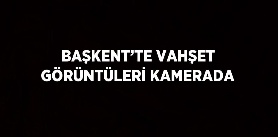 BAŞKENT’TE VAHŞET GÖRÜNTÜLERİ KAMERADA